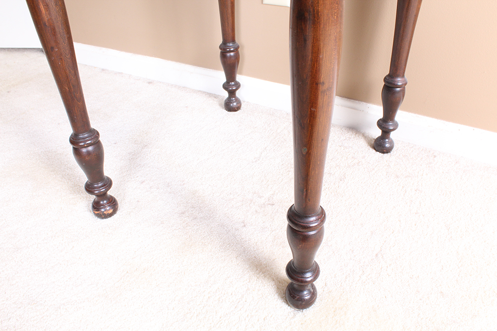 Antique Late Federal Cherry Drop Leaf Side Table