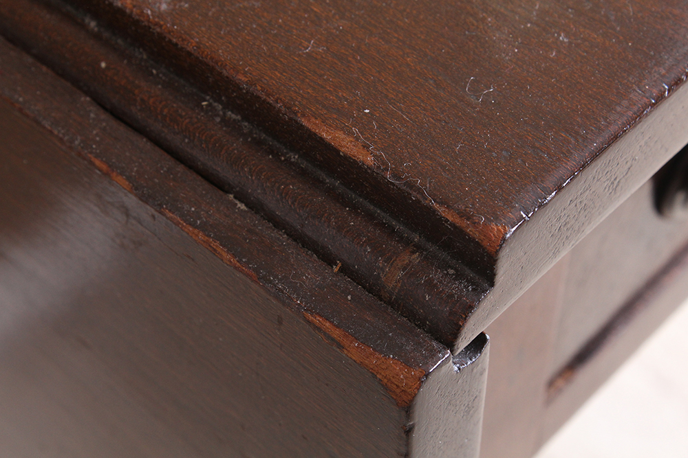 Antique Late Federal Cherry Drop Leaf Side Table