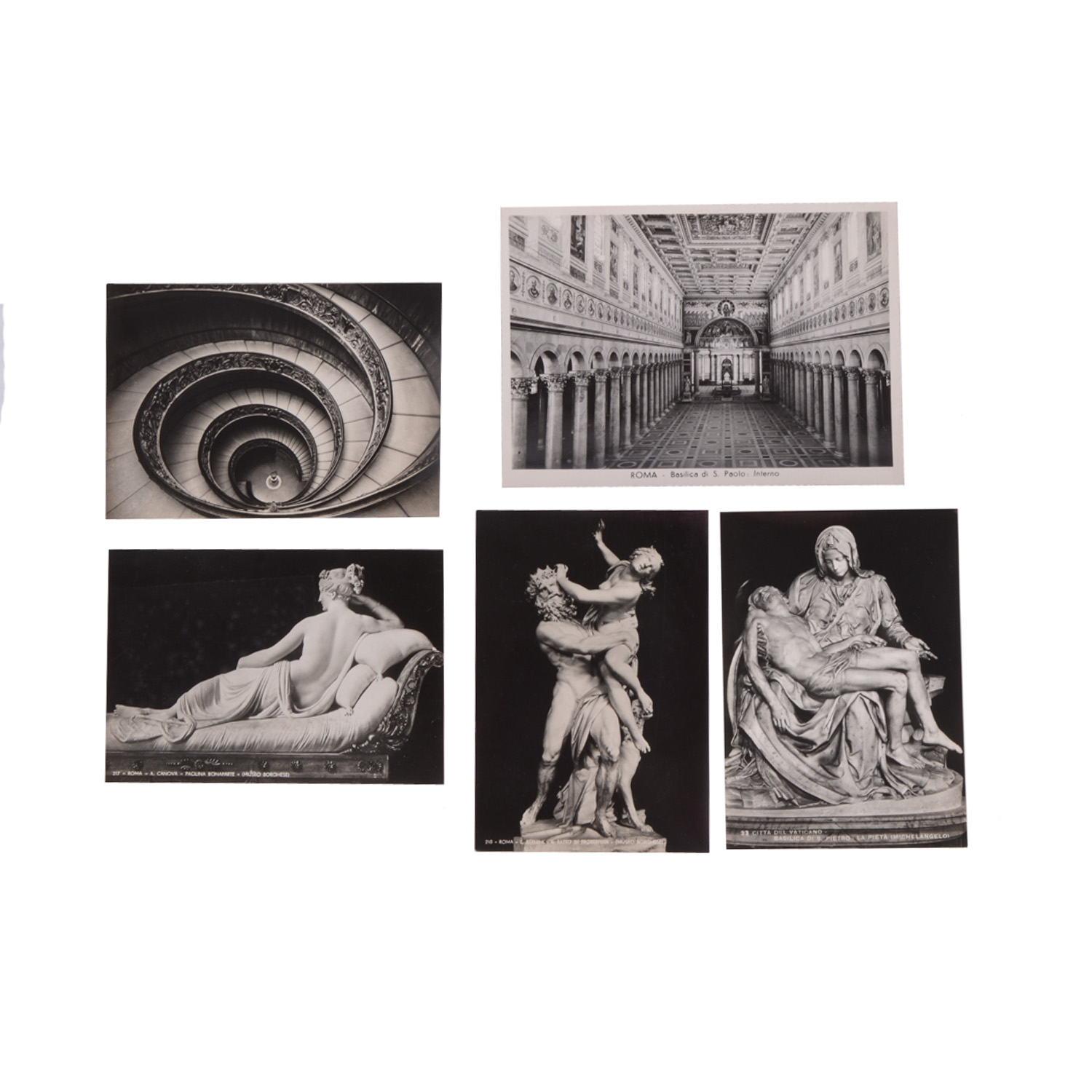 Collection of Vintage Postcards and Photographs from European Travel