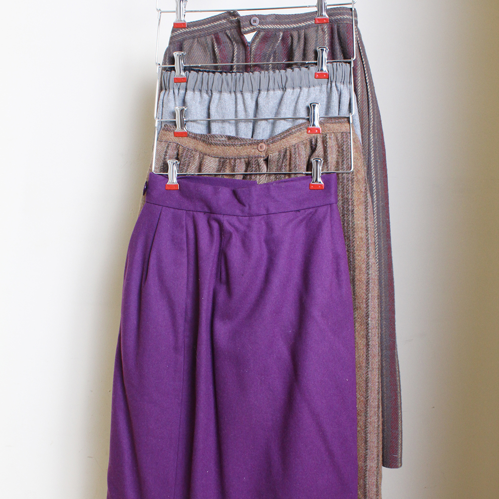 Bright or Patterned Wool Skirts