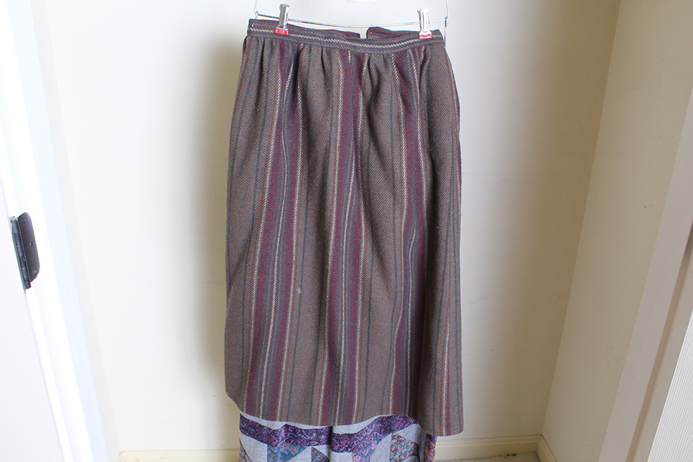 Bright or Patterned Wool Skirts