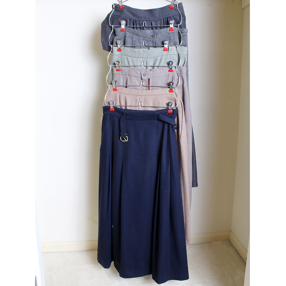 Collection of Solid Wool Skirts