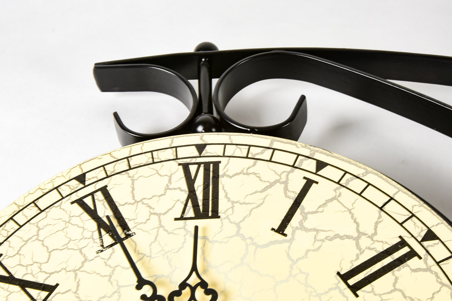 Pair of Wall-Mount Double-Sided Clocks with Brackets