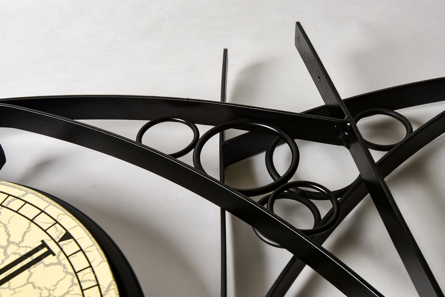 Pair of Wall-Mount Double-Sided Clocks with Brackets