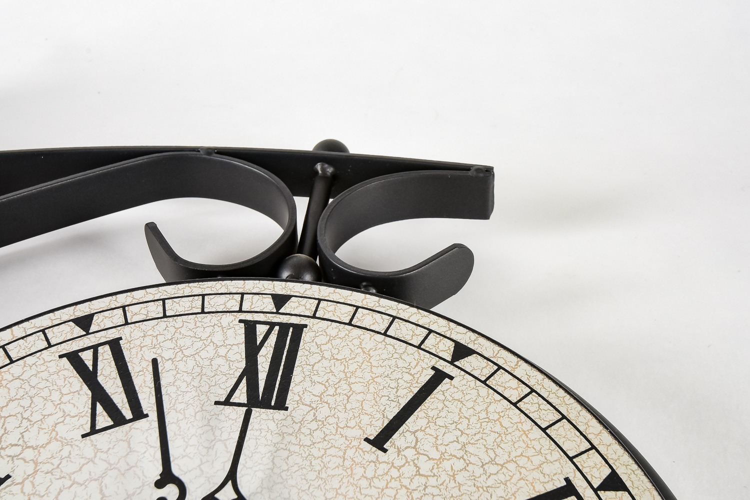 Pair of Wall-Mount Double-Sided Clocks with Brackets