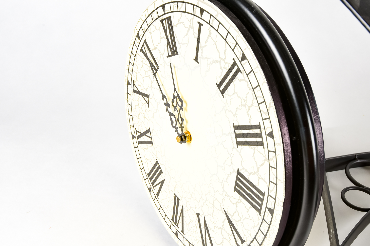 Pair of Wall-Mount Double-Sided Clocks with Brackets