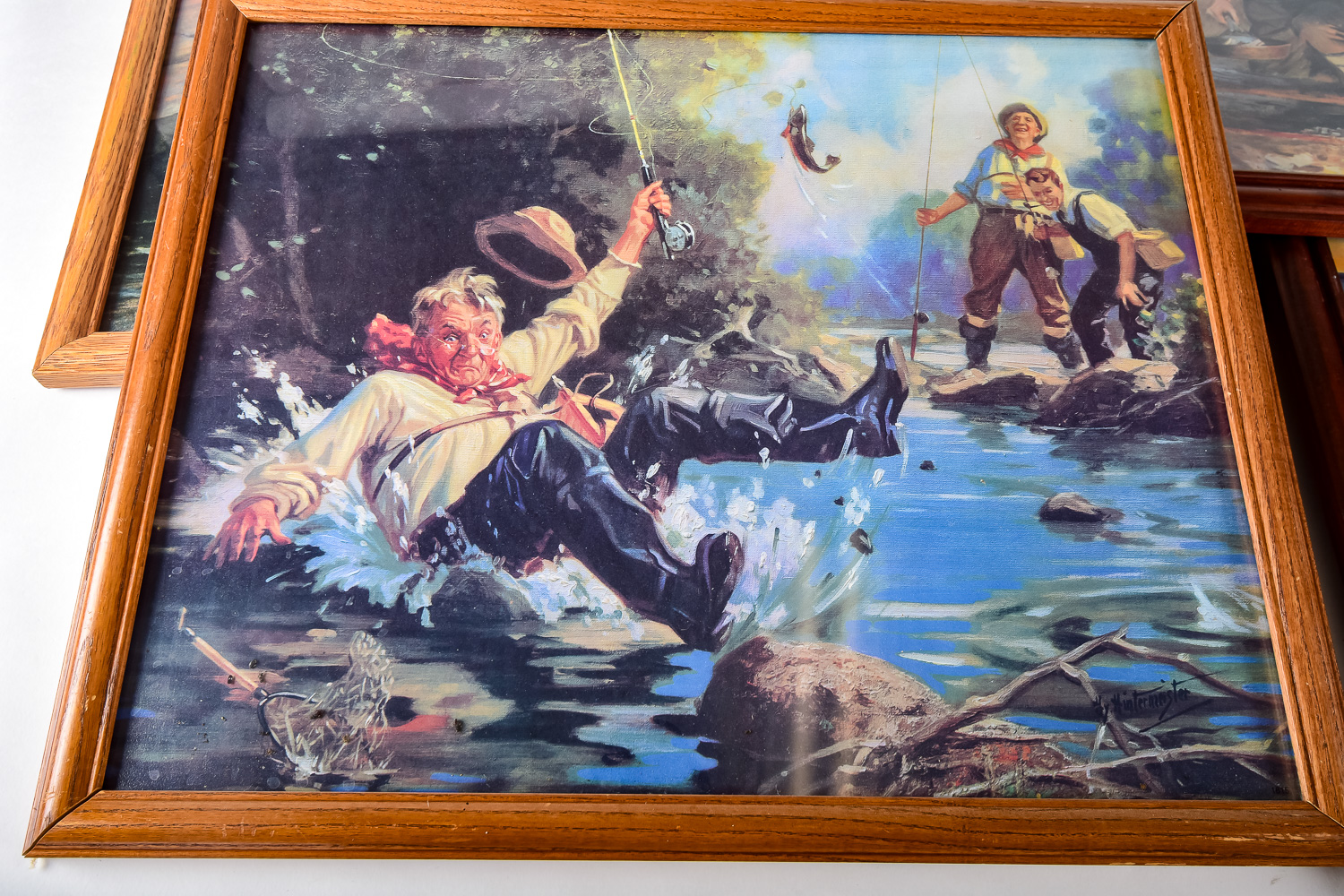 Vintage Outdoor-Themed Framed Print Collection
