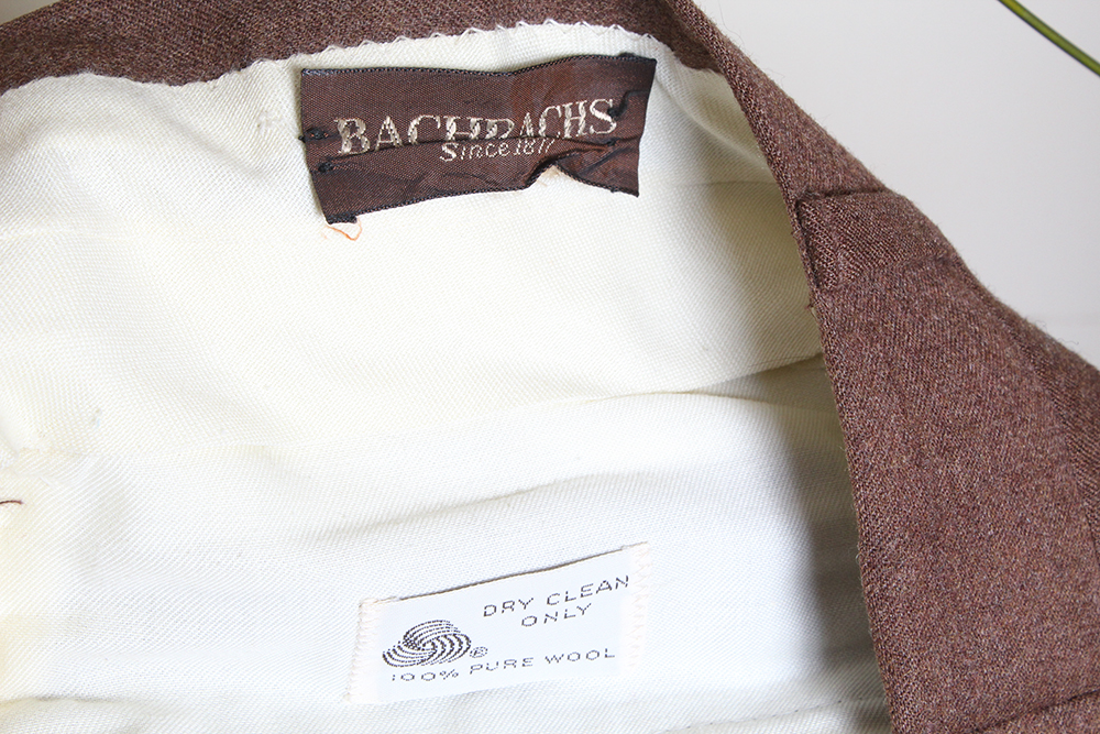 Men's Bachrach Chocolate Brown Suit