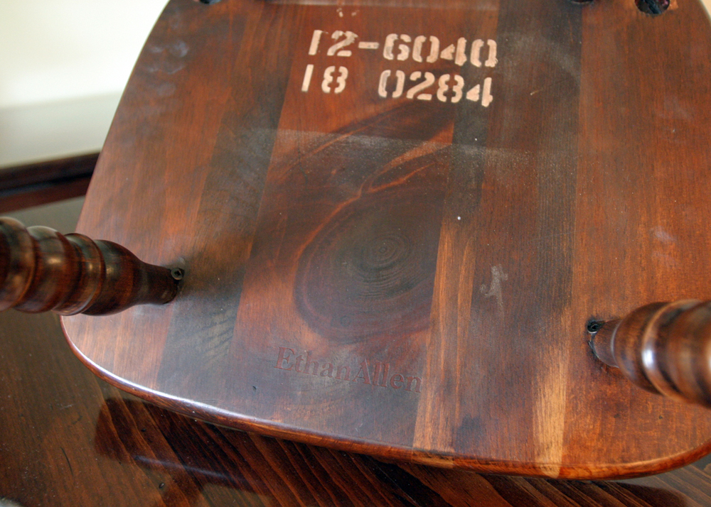 Vintage Ethan Allen Corner Desk and Chair