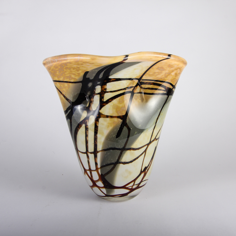 Signed Art Glass Vase