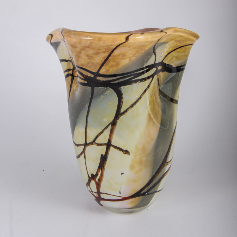 Signed Art Glass Vase