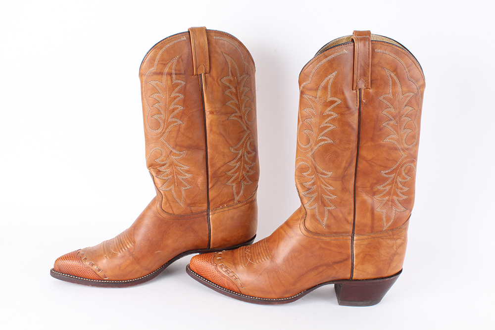 Two Pair of Leather Men's Cowboy Boots