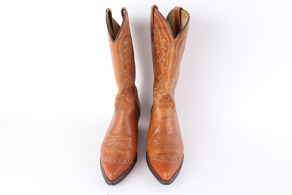Two Pair of Leather Men's Cowboy Boots