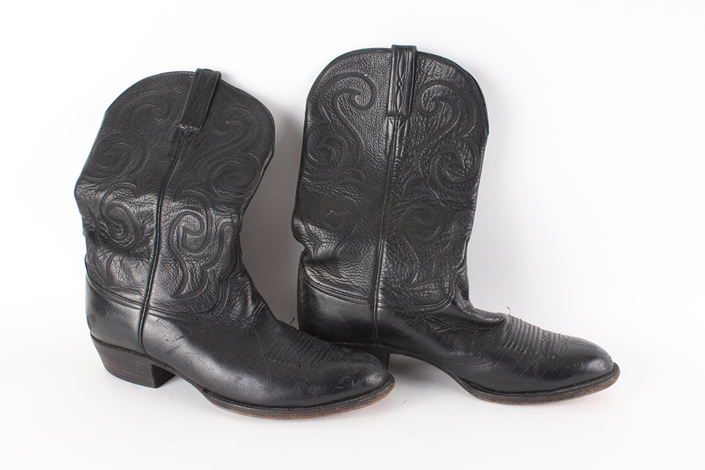 Two Pair of Leather Men's Cowboy Boots