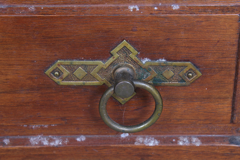 French Empire Walnut Wardrobe with Burled Panels