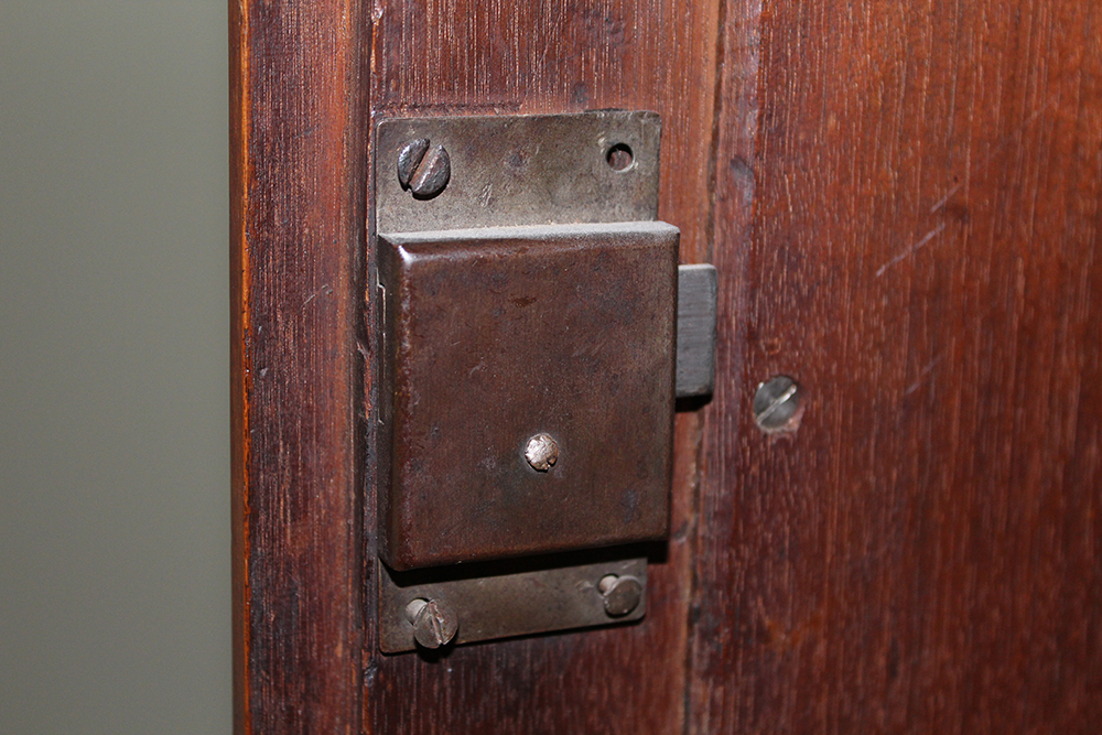 French Empire Walnut Wardrobe with Burled Panels