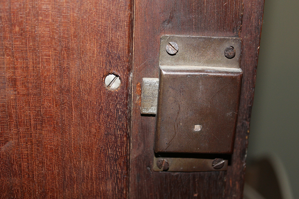 French Empire Walnut Wardrobe with Burled Panels