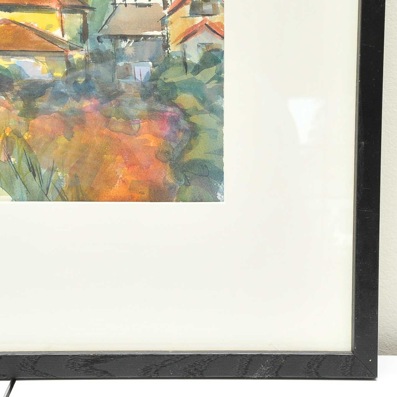 Watercolor of Los Angeles