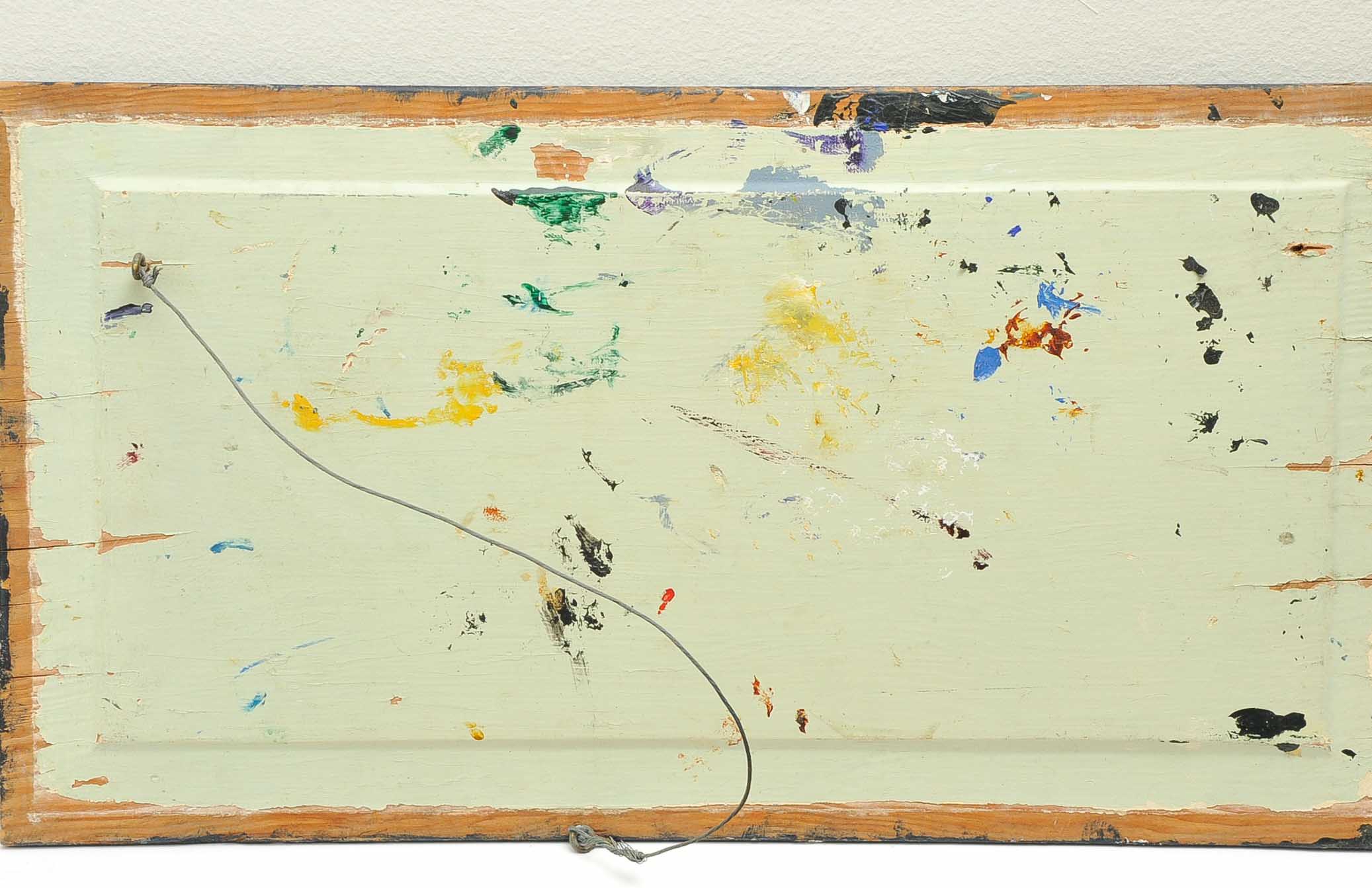 Pair of Abstract Painted Wood Artworks