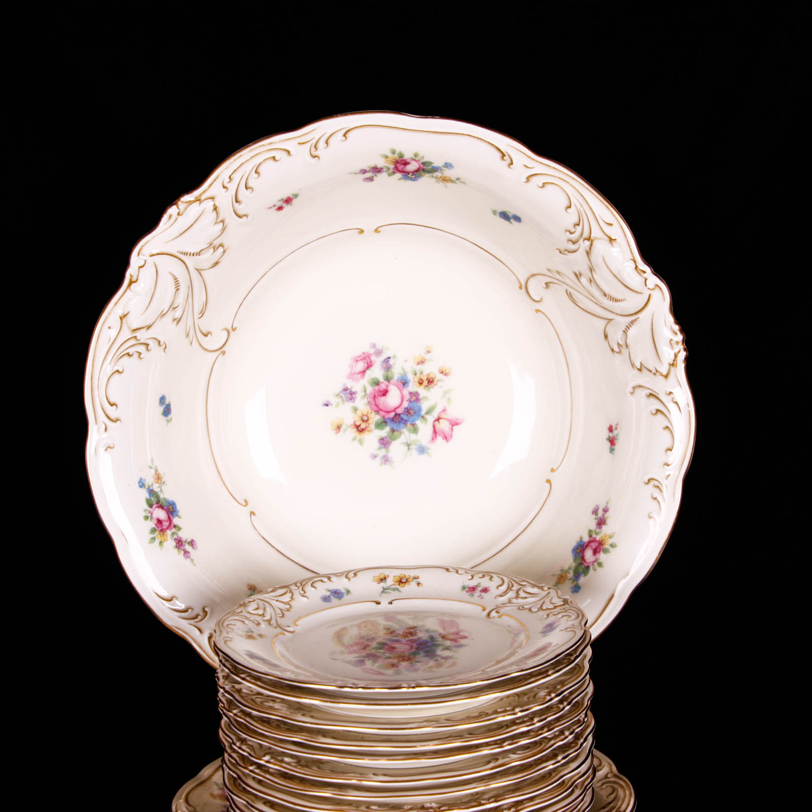 Vintage Friederike KPM Germany "Renaissance" China Set