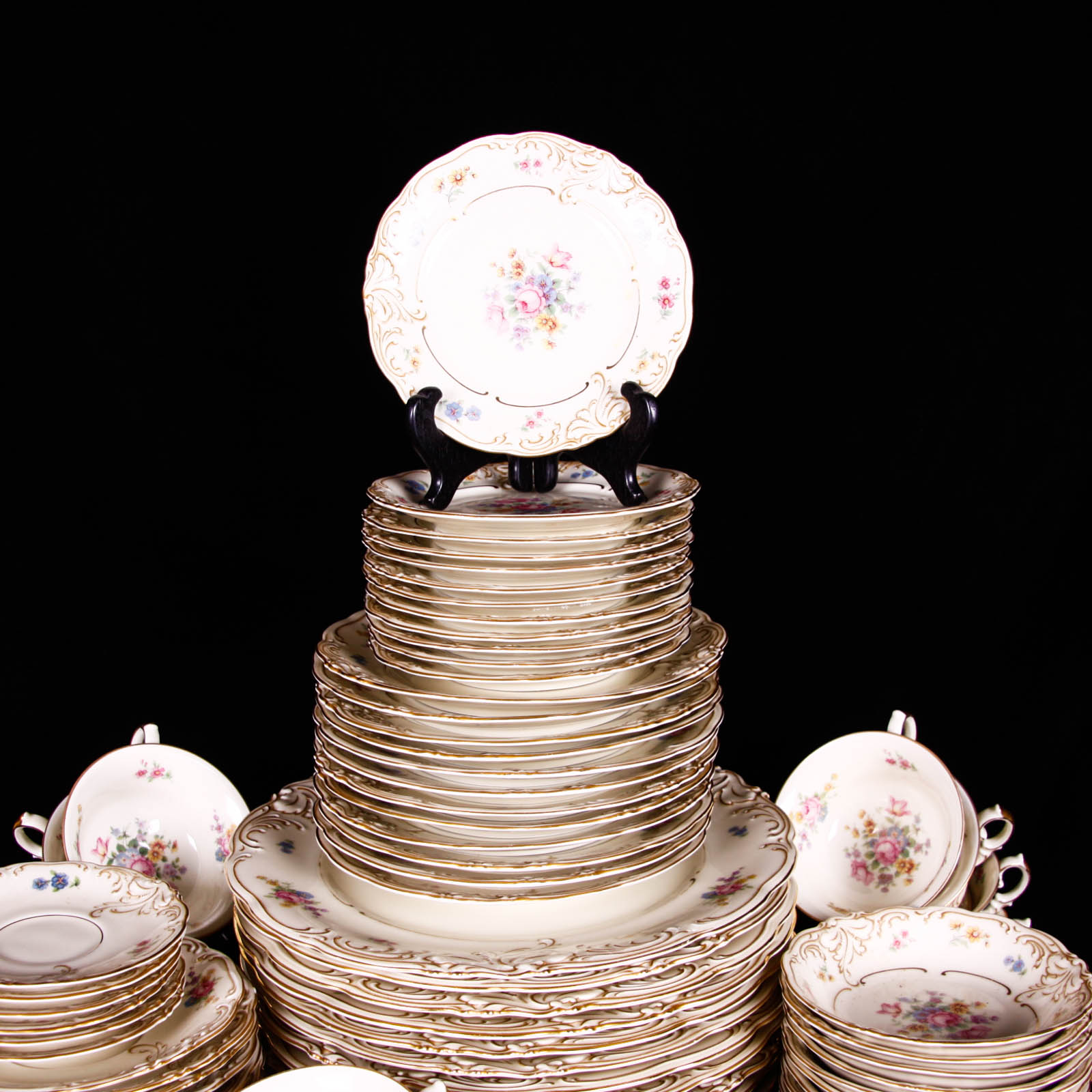 Vintage Friederike KPM Germany "Renaissance" China Set