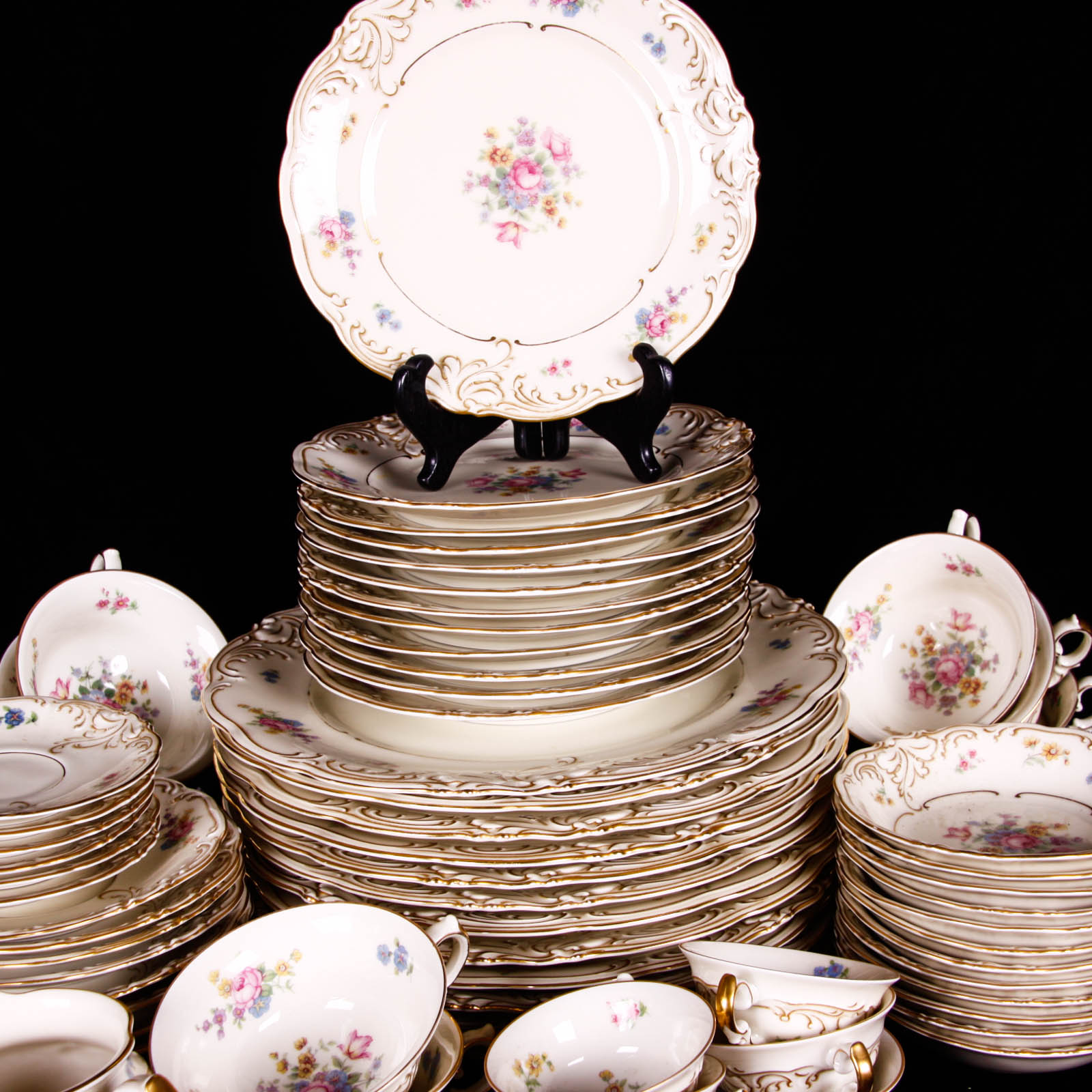 Vintage Friederike KPM Germany "Renaissance" China Set