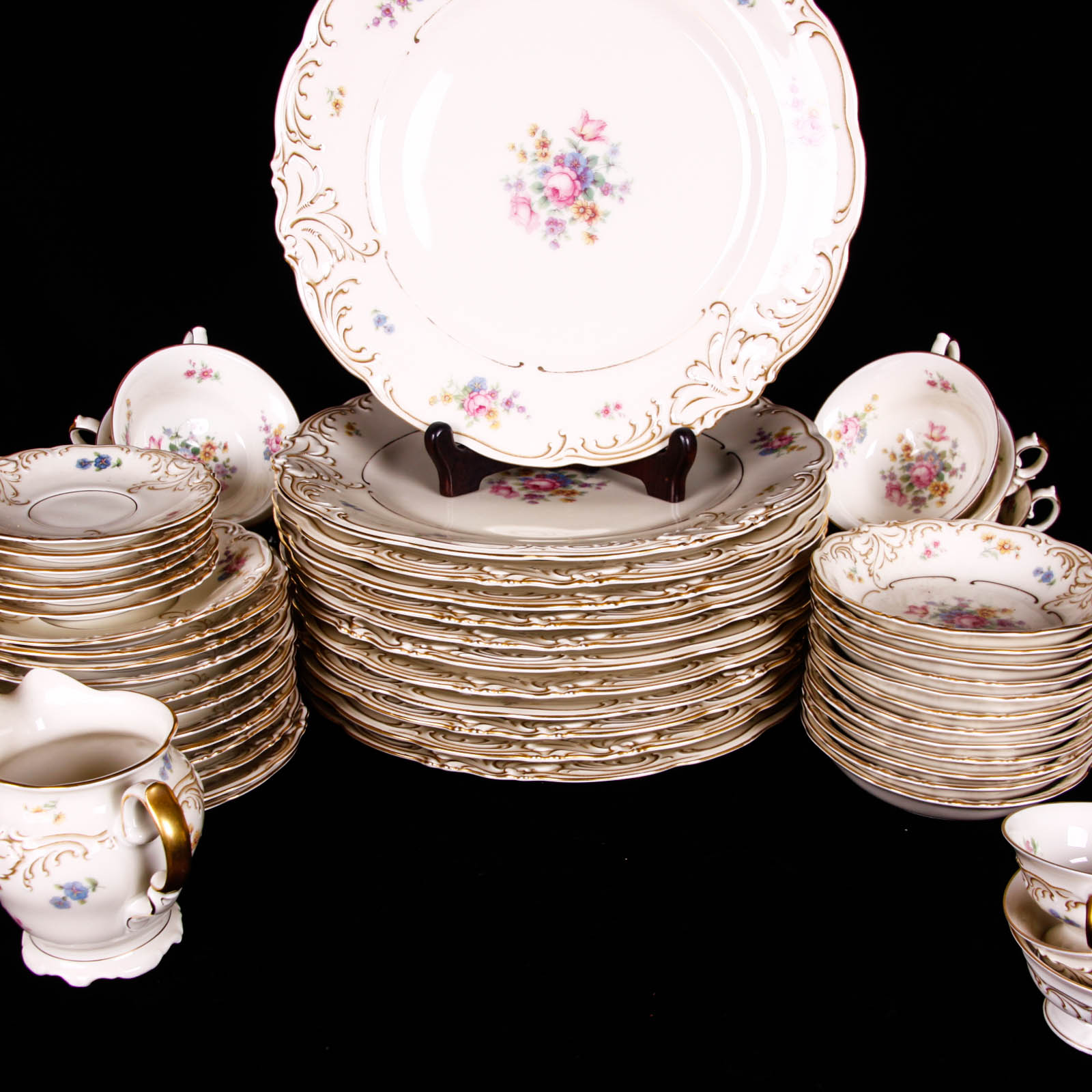 Vintage Friederike KPM Germany "Renaissance" China Set
