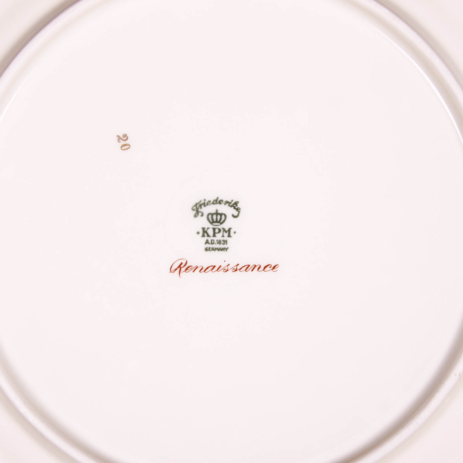 Vintage Friederike KPM Germany "Renaissance" China Set