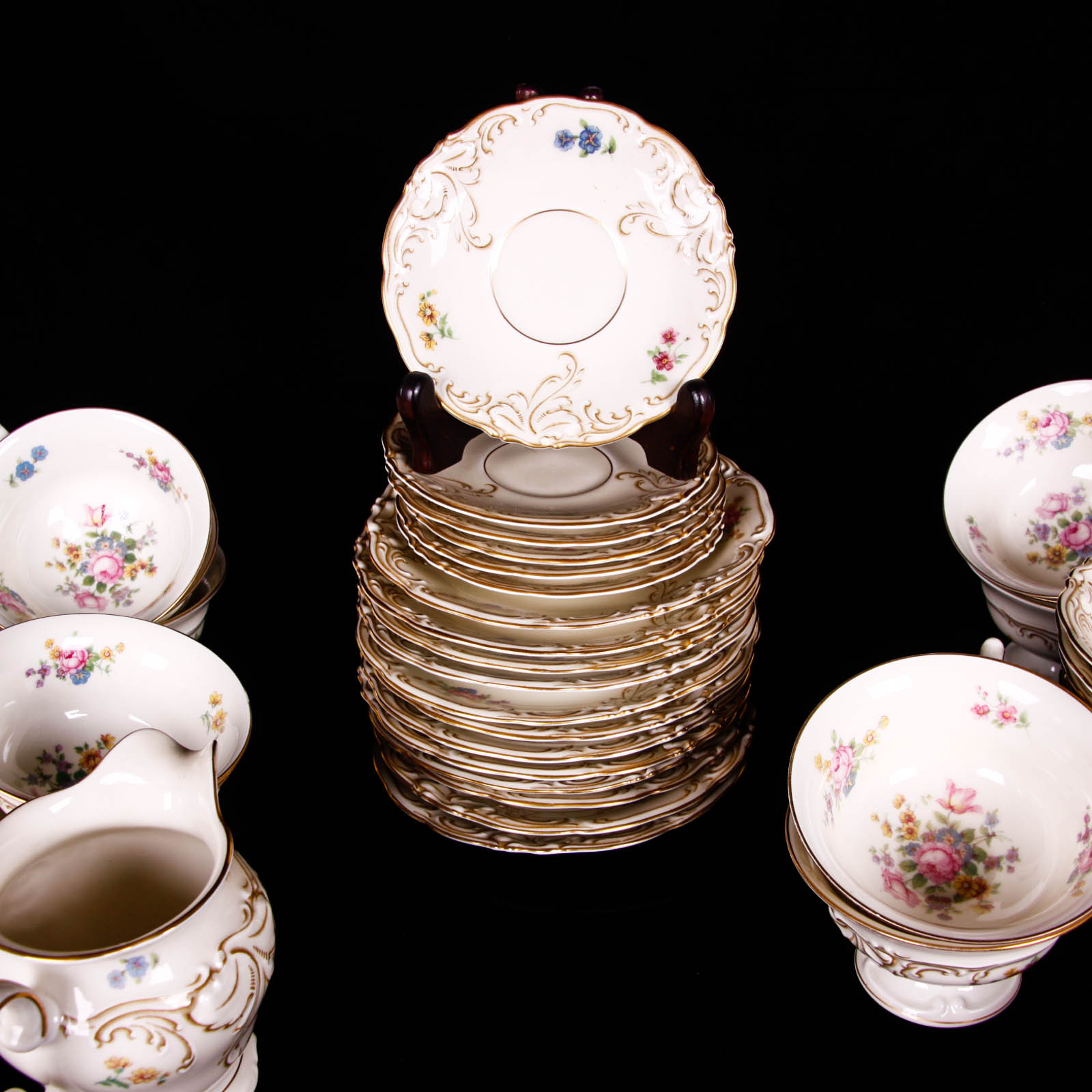 Vintage Friederike KPM Germany "Renaissance" China Set