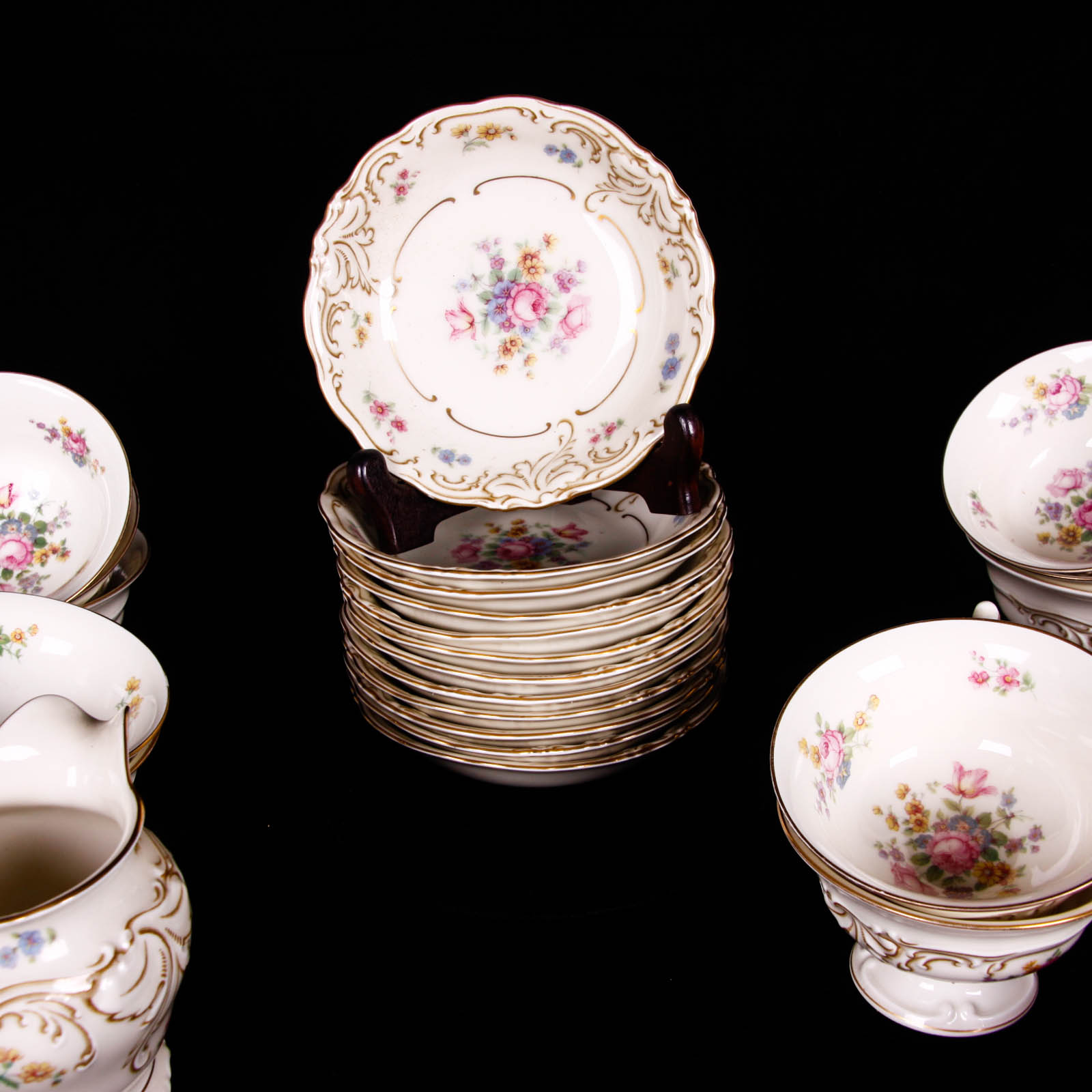 Vintage Friederike KPM Germany "Renaissance" China Set