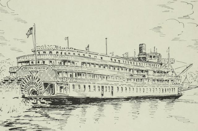 Caroline Williams Lithograph "The Delta Queen"