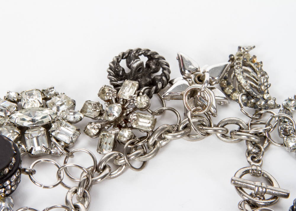 Vintage Bracelet with Brooch Charms