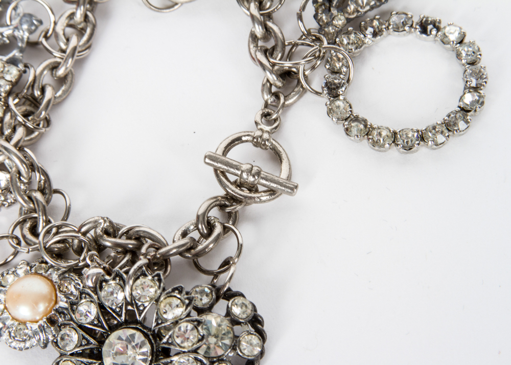 Vintage Bracelet with Brooch Charms