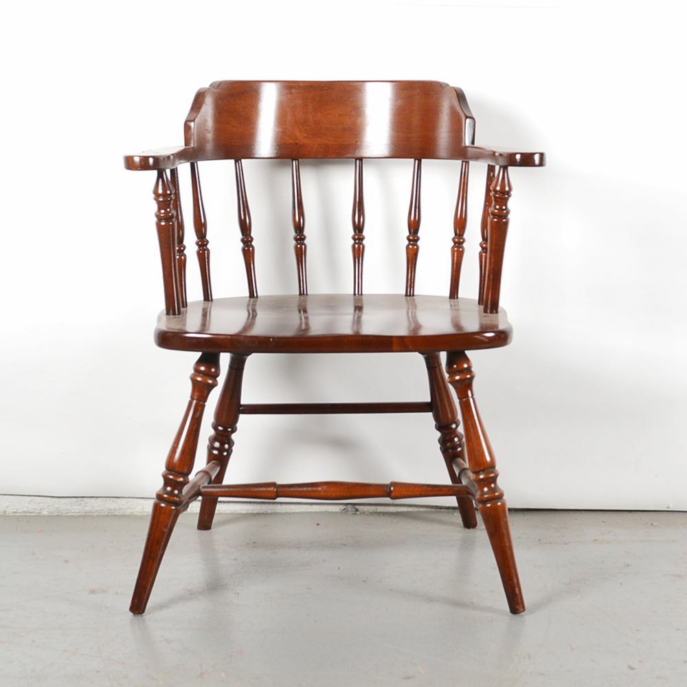 Barrel Back Winsdor Style Cherry Dining Chairs