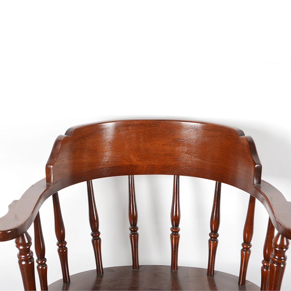 Barrel Back Winsdor Style Cherry Dining Chairs