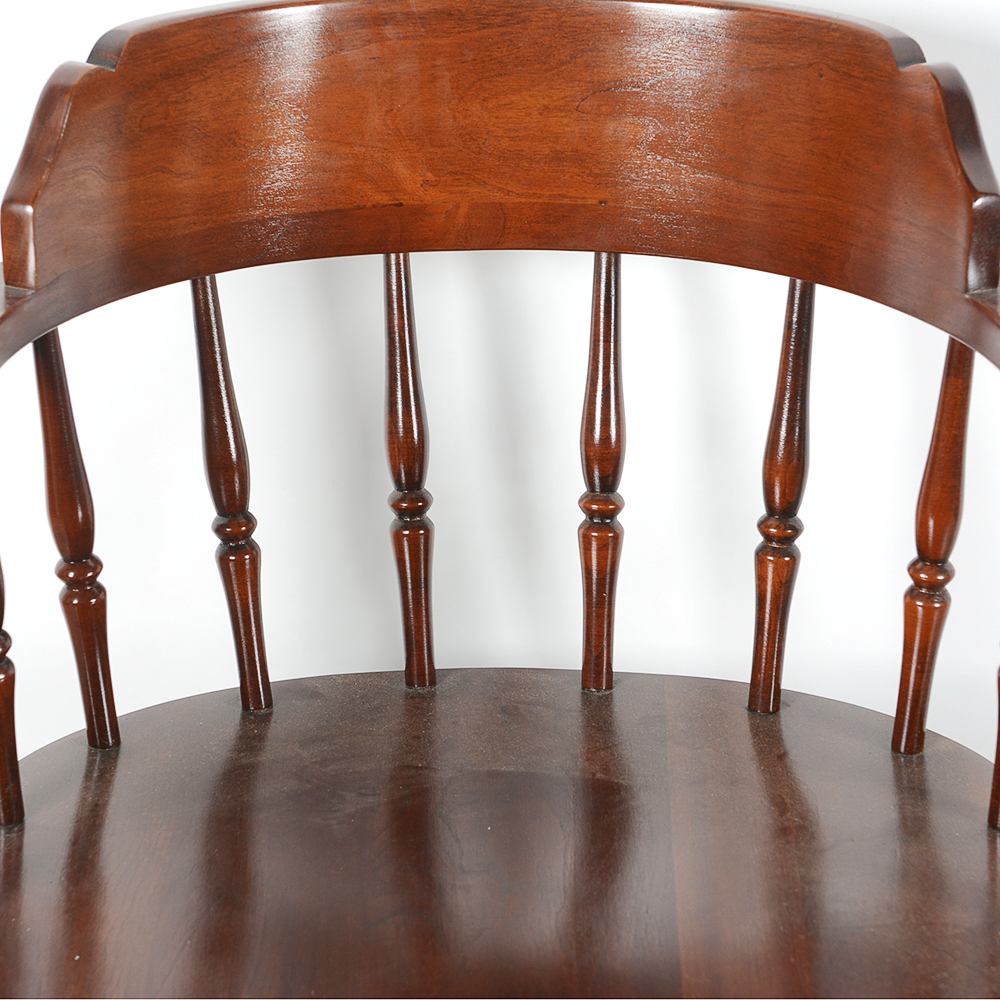 Barrel Back Winsdor Style Cherry Dining Chairs