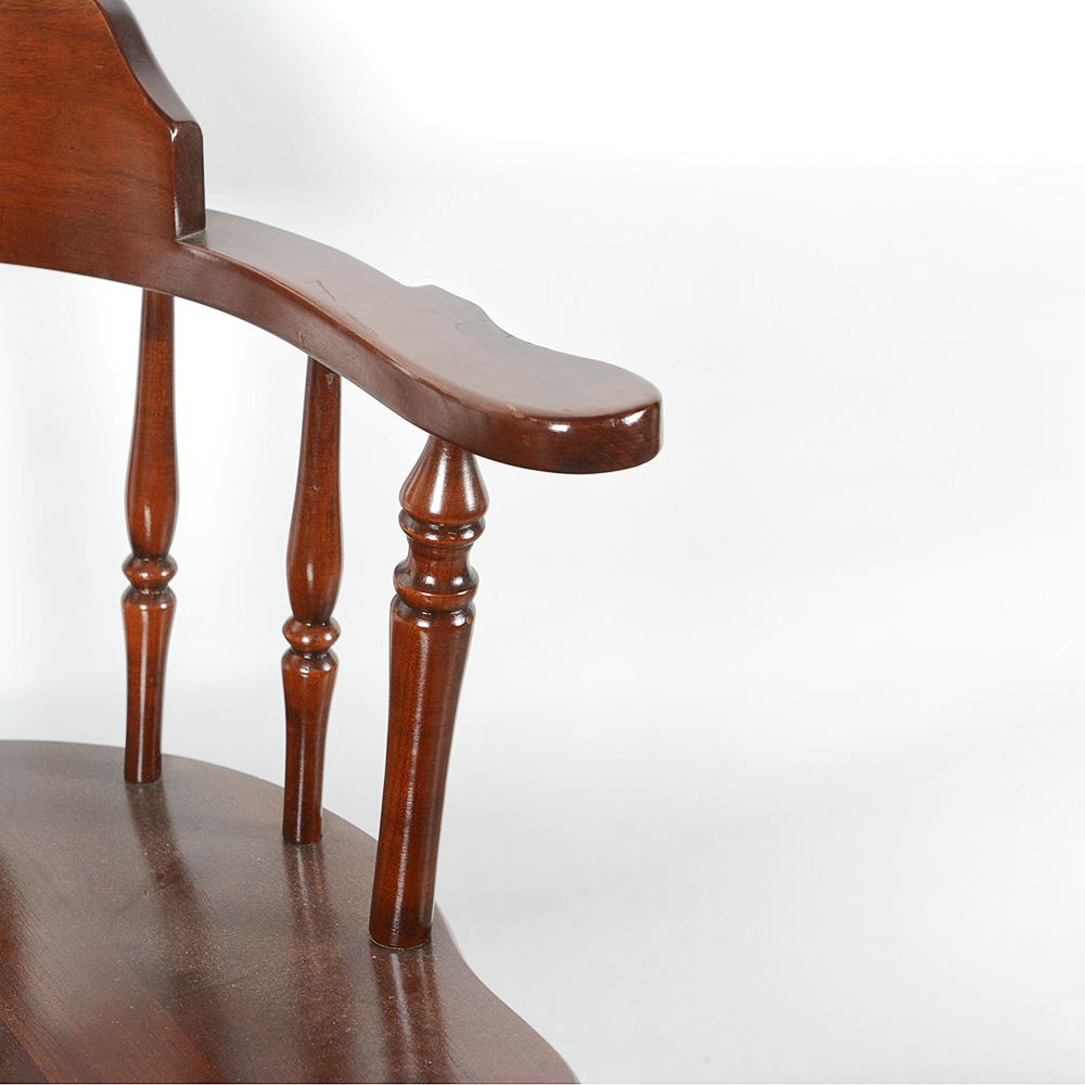Barrel Back Winsdor Style Cherry Dining Chairs