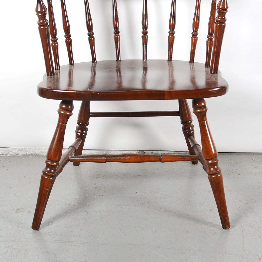 Barrel Back Winsdor Style Cherry Dining Chairs