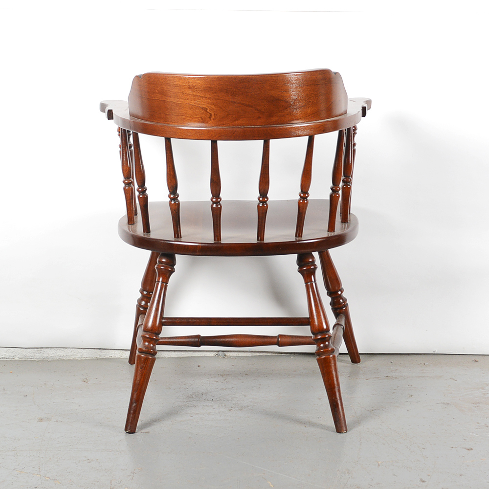 Barrel Back Winsdor Style Cherry Dining Chairs