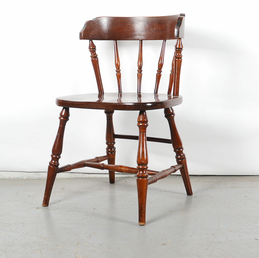 Barrel Back Winsdor Style Cherry Dining Chairs