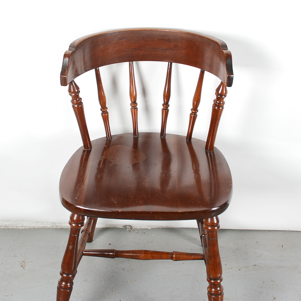 Barrel Back Winsdor Style Cherry Dining Chairs
