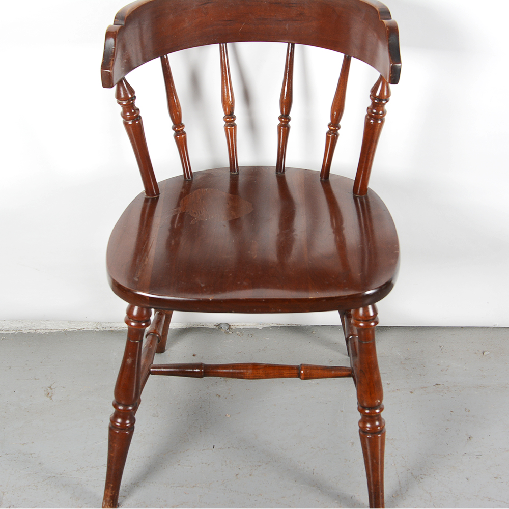 Barrel Back Winsdor Style Cherry Dining Chairs