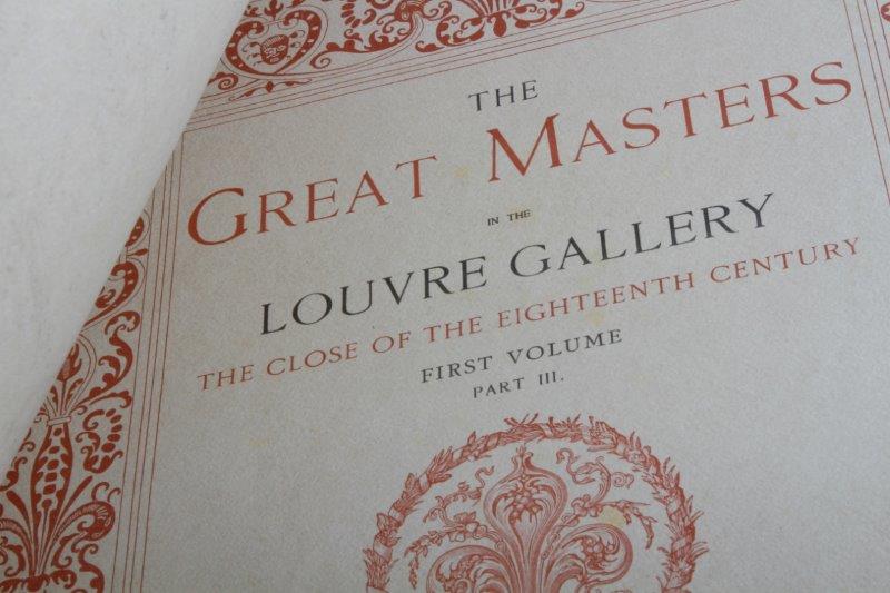 Two Folios of "The Great Masters in the Louvre Gallery"