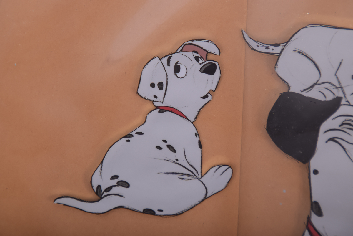 Walt Disney's Pongo and Puppies from "101 Dalmatians" Celluloid