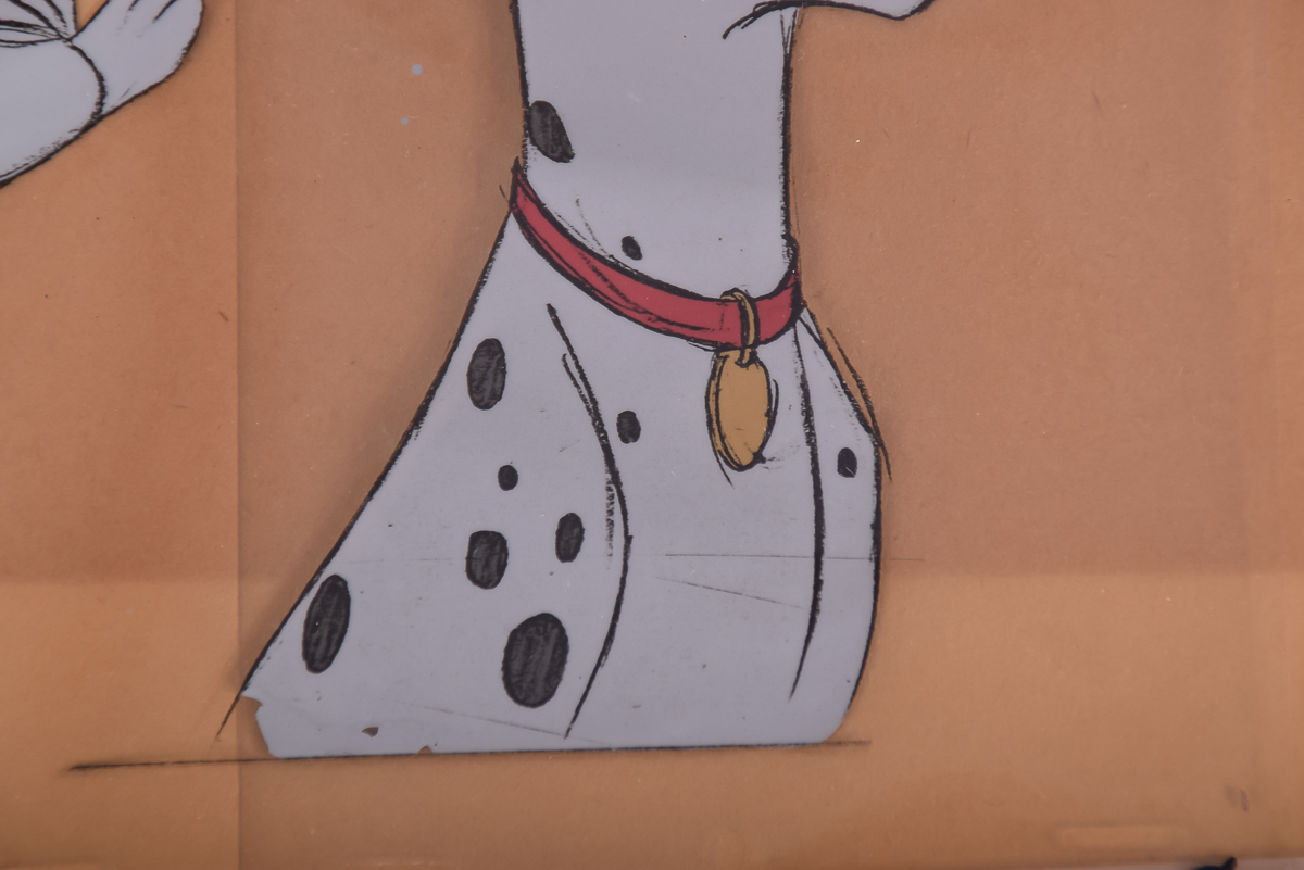 Walt Disney's Pongo and Puppies from "101 Dalmatians" Celluloid