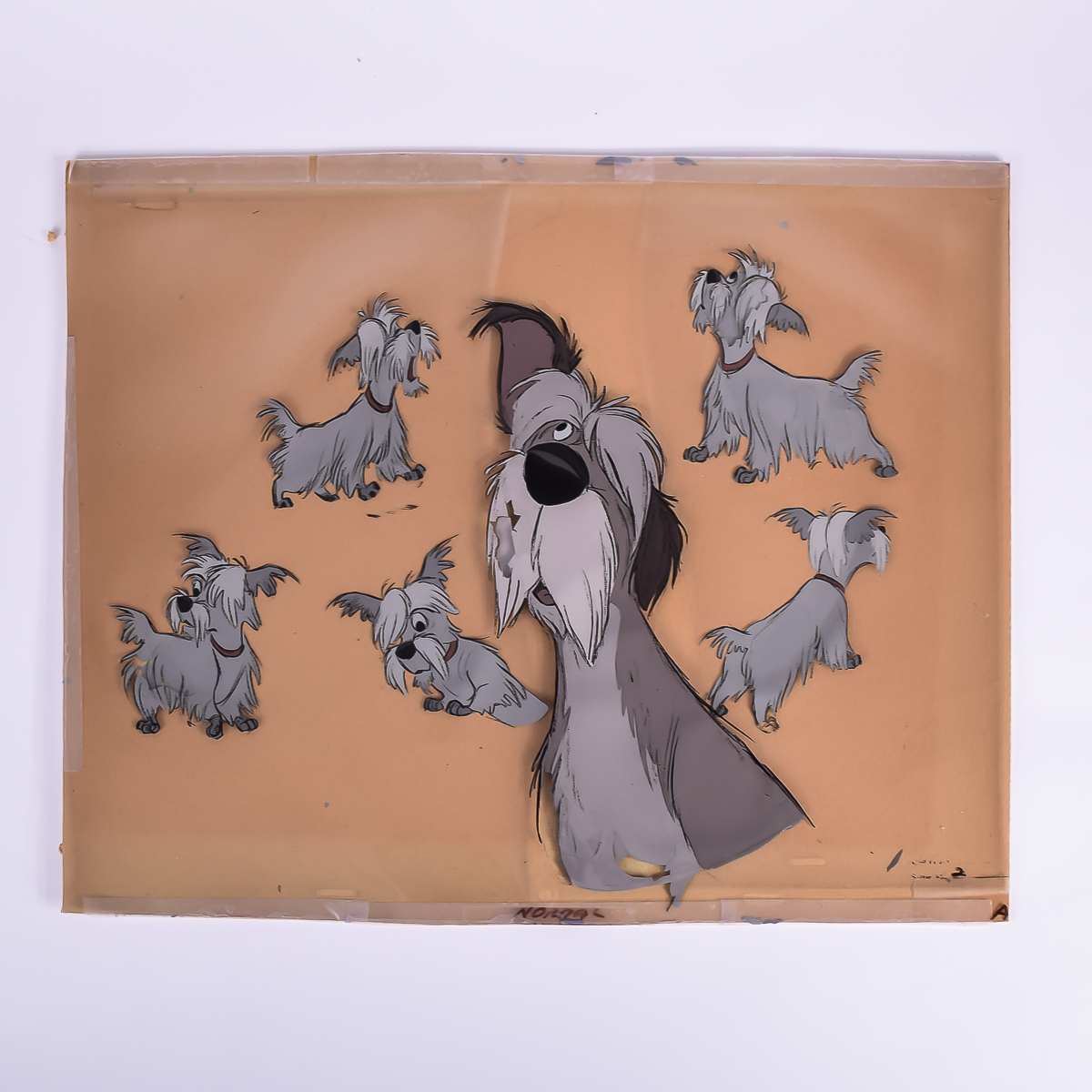 Walt Disney's The Colonel and Scottie from  "101 Dalmatians" Celluloid