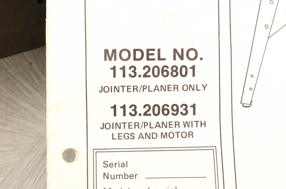 Sears Craftsman 6 1/8" Jointer-Planer