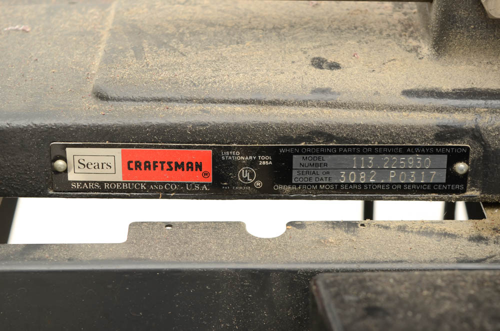 Sears Craftsman Belt and Disc Sander