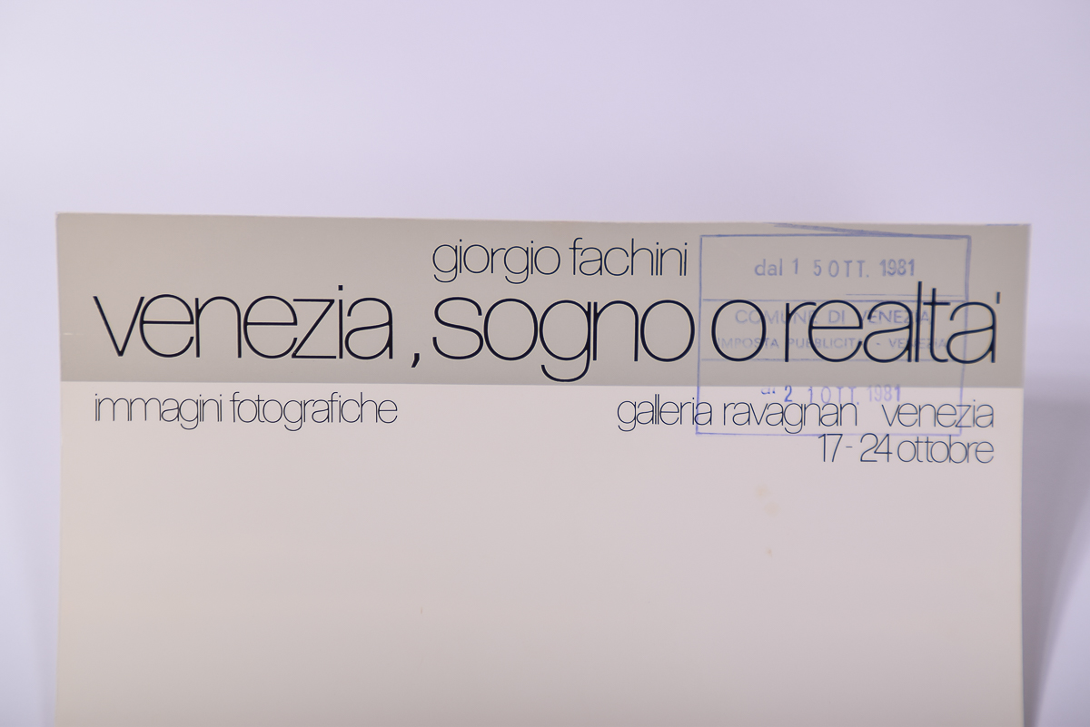 1981 Giorgio Fachini Comune di Venezia Poster