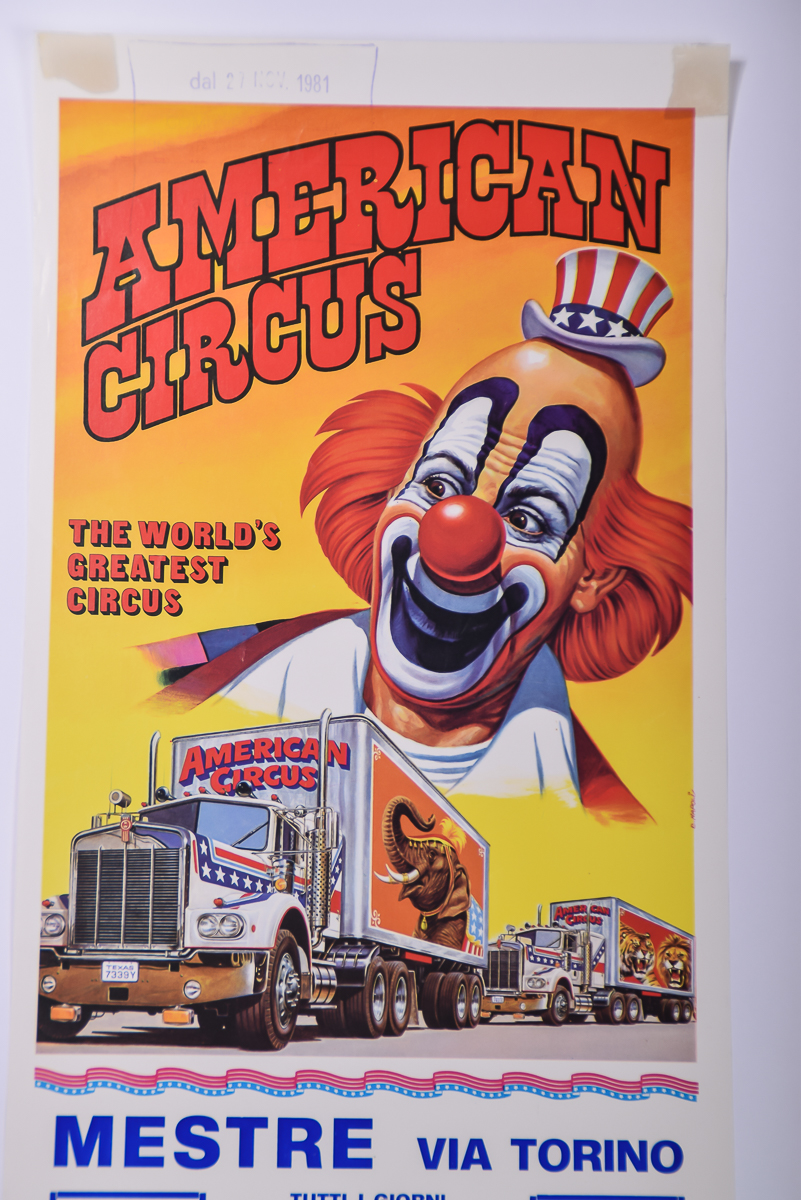 1981 American Circus Comune di Venezia Poster